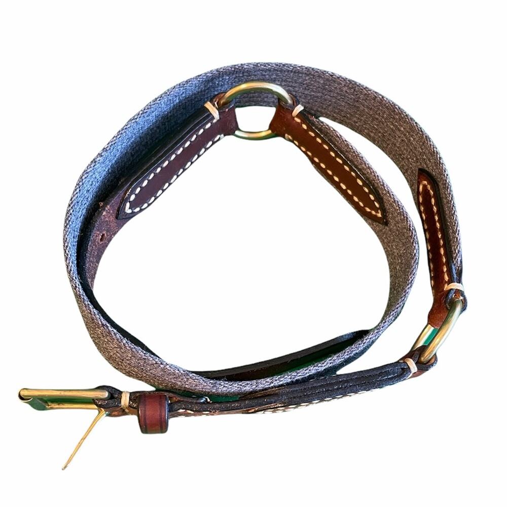 Dooney & Bourke men’s leather/ fabric belt 716